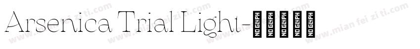 Arsenica Trial Light字体转换
